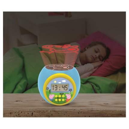 Wekker met projector Peppa Pig