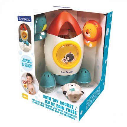 Space Rocket Bath Toy Set with 3 animals