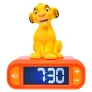 Budík s nočním 3D světlem Simba - Lví král