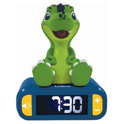 Budilica s noćnim 3D svjetlom dinosaur