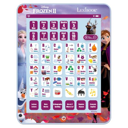 Francúzsko-anglický vzdelávací tablet Ľadové kráľovstvo