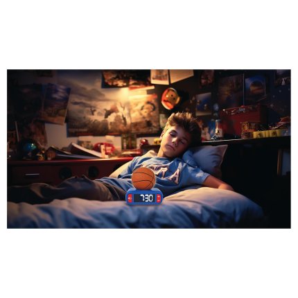 Wecker mit 3D-Nachtlicht Basketball