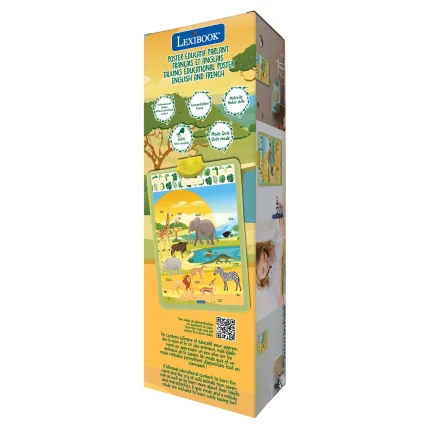 Anglicko-francúzsky hovoriaci plagát Savana