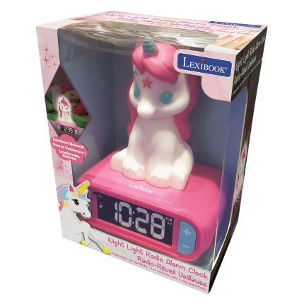 Alarm Clock with Unicorn 3D Night Light