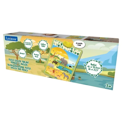 Anglicko-francúzsky hovoriaci plagát Savana