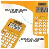 8-Digit Solar Pocket Calculator Yellow
