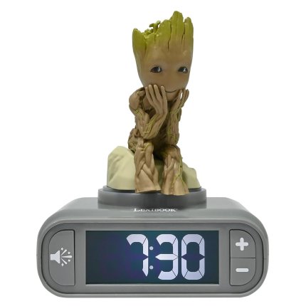 Budilka s 3D nočno lučko Groot