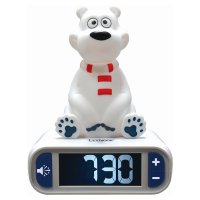 Alarm Clock with 3D Night Light Polar Bear