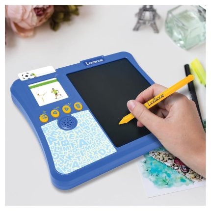 French-English Interactive Card Reader with Drawing Tablet