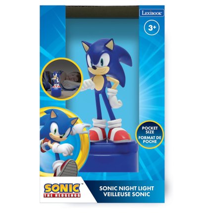 Designowa lampka nocna LED 3D Sonic 13 cm