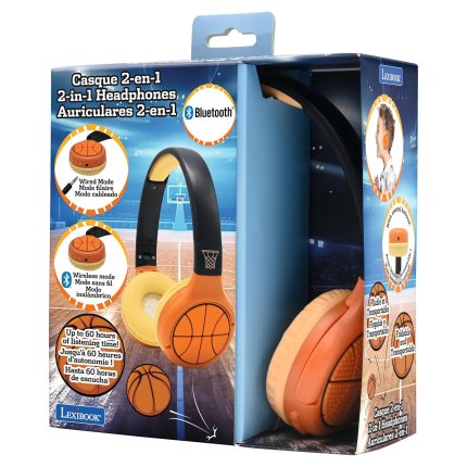 Sklopive bežične slušalice u košarkaškom dizajnu