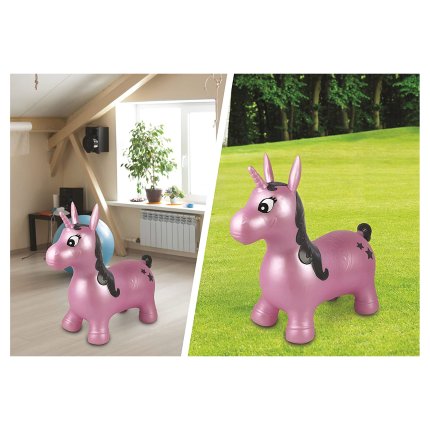 Unicornio inflable para saltar
