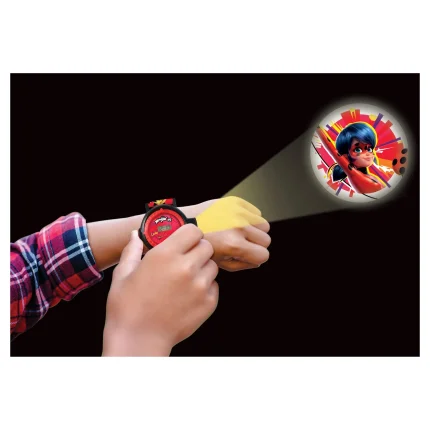 Digitální promítací hodinky - Miraculous: Kouzelná Beruška a Černý kocour