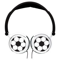 Skládací drátová sluchátka - Fotbal