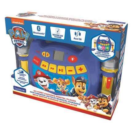 Leuchtender digitaler Karaoke-Player mit 2 Mikrofonen - PAW Patrol – Helfer auf vier Pfoten
