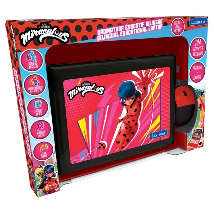 Französisch-Englischer Lern-Laptop Miraculous: Ladybug & Cat Noir