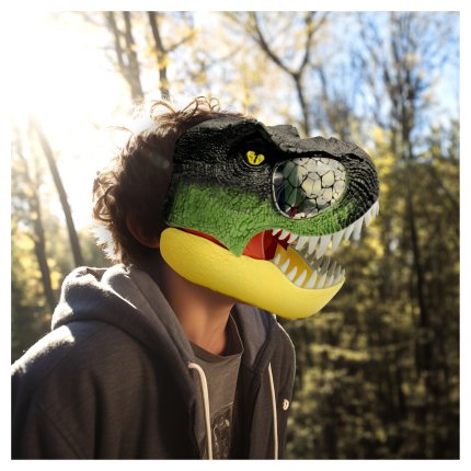 Dinosauriermaske mit Sound- und Lichteffekten