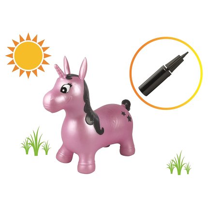 Unicornio inflable para saltar