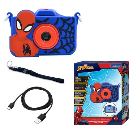 Kinder-Fotoapparat und Videokamera mit Hülle - Spider-Man