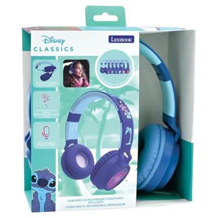 Svítící bezdrátová sluchátka - Disney Stitch