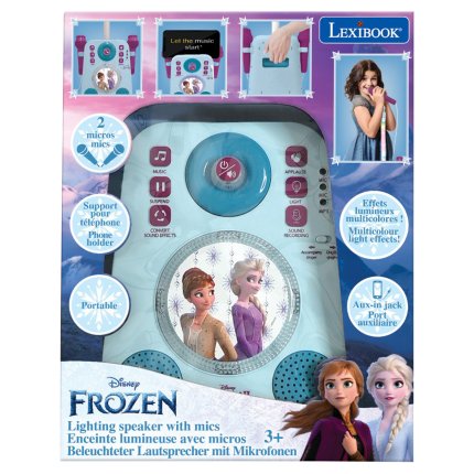 Disney Frozen Karaoke with 2 microphones and light effects