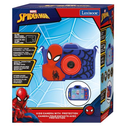 Kinder-Fotoapparat und Videokamera mit Hülle - Spider-Man