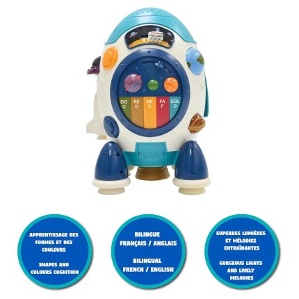 French-English Interactive Rocket Jupiter with Star Projector