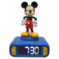 Wekker met 3D-nachtlampje Mickey Mouse