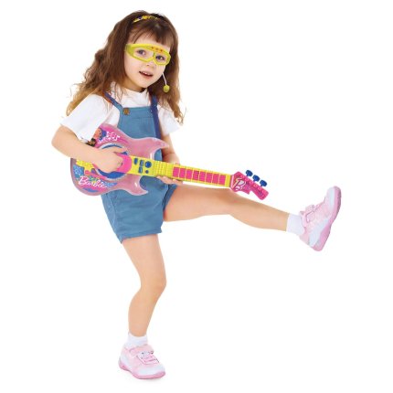 Elektronische Gitarre mit Brille Barbie