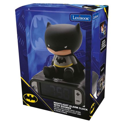 Alarm Clock with Batman 3D Night Light