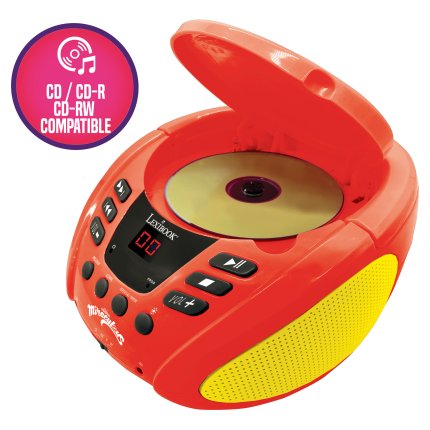 Svetleči Bluetooth CD predvajalnik - Miraculous: Zgodbe Ladybug in Cat Noir