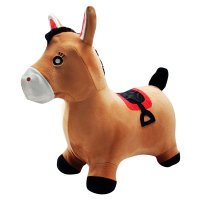 Inflatable Jumping Plush Horse