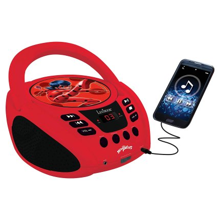 Prenosný CD prehrávač Miraculous: Čarovná Lienka a Čierny Kocúr