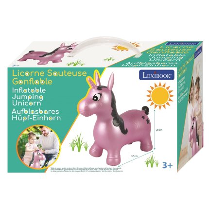 Unicornio inflable para saltar