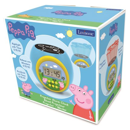Wekker met projector Peppa Pig