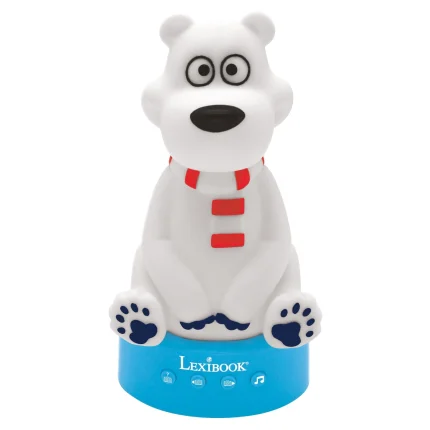 3D medvedík s nočným svetlom rozprávajúci rozprávky (anglická verzia)