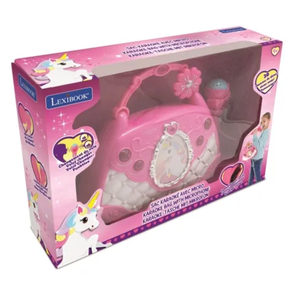 Kabelka s reproduktorem a mikrofonem - Jednorožec