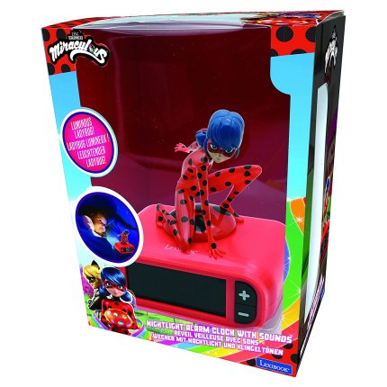 Alarm Clock with 3D Night Light - Miraculous: Ladybug & Cat Noir