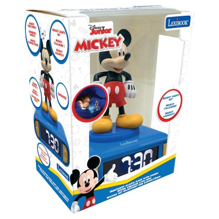 Alarm Clock with Mickey Mouse 3D Night Light