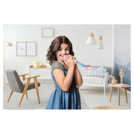 Svítící trendy mikrofon s melodiemi - Barbie