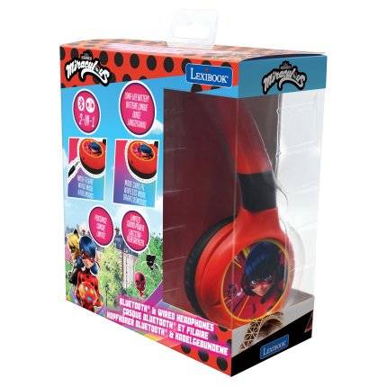 Cuffie wireless pieghevoli - Miraculous: Ladybug e Chat Noir
