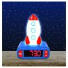 Alarm Clock with Rocket 3D Night Light