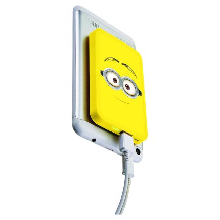 Power bank 4 000 mAh z przyssawkami Minionki