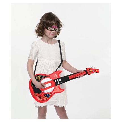 Elektrische gitaar met bril en microfoon Miraculous: Ladybug & Cat Noir