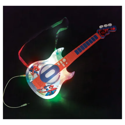 Elektronická kytara s brýlemi a mikrofonem - Spider-Man