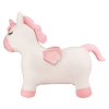 Unicorno gonfiabile saltellante in peluche