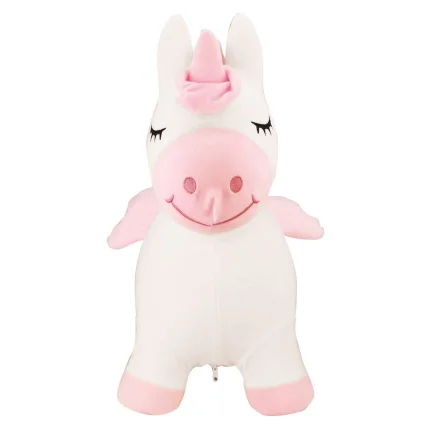 Nafukovací plyšový skákací jednorožec