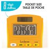 8-Digit Solar Pocket Calculator Yellow