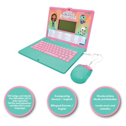 Deutsch-englisches Lern-Notebook Gabbys Puppenhaus