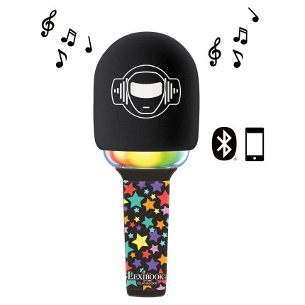 Svetleči brezžični karaoke mikrofon
